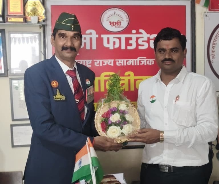 Indian Army Officer Major Subhedar Captain J. K. Arvind Visits Bhumi Foundation Residential Project